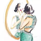 美女的服装手绘作品，又一次被震惊了🍃🍃