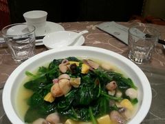 上汤金银蛋浸时蔬-乾隆美食·本帮菜(黄河路店)