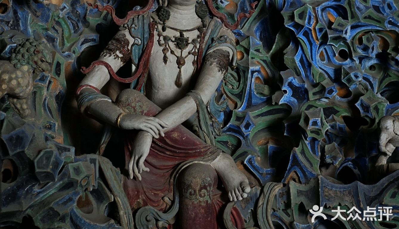 ‘東方美神’  宋  五彩懸塑倒坐觀音像，震彻心靈的自在美神