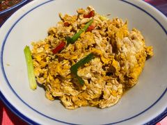 香醋炒土鸡蛋-荆九爷爆炒桥头三嫩(浙大店)