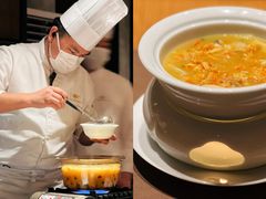 酸汤蟹肉花胶黄鱼羹-新荣记(西溪湿地店)