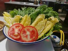 蔬菜拼盘-卤校长重庆火锅(国兴店)