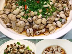 葱姜鲜蛤蜊-新丁香海鲜主题餐厅(现代花园店)