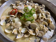 蒜蓉粉丝蒸沙白-强记湛江鸡饭店·二十七年老字号(拱北店)