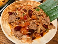 酸笋丝炒牛肉片-金孔雀德宏傣味餐馆(魏公村店)