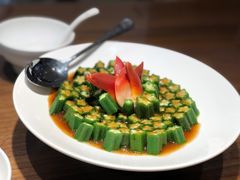 北极贝拼秋葵-将相和·海鲜蒸饺大连菜
