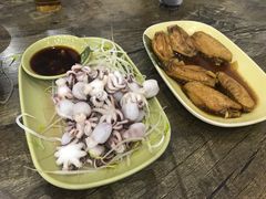 芥末白灼八爪鱼-贞姨美食·老字号海鲜大排档