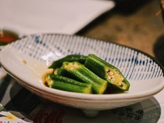 白灼秋葵-大渔铁板烧(花园道店)