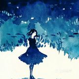 只用一种颜色画画，能美成什么样[惊讶]