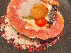 香煎扇贝佐杏仁花菜泥-THE WANG王品(上海中心云端店)