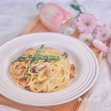5/2 Saturday ｜ 芦笋午餐肉蛋黄奶酱意面🍝 