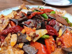 锡伯族爆炒羊杂-亚克西姆新疆菜(库车店)