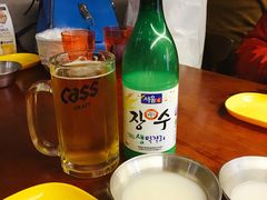 cass生扎啤-BHC炸鸡(明洞总店)