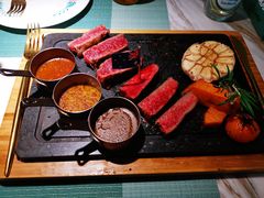 澳洲特拉克拉西冷牛排-蜜桃花开·中西融合菜E&W(南长街店)