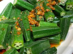 白灼黄秋葵-临家闽南菜(大唐店)