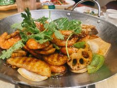 干锅基围虾-吴越荣记苏州菜·松鼠桂鱼(月光码头店)