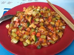 宫保鸡丁盖饭-首都师范大学-本部食堂