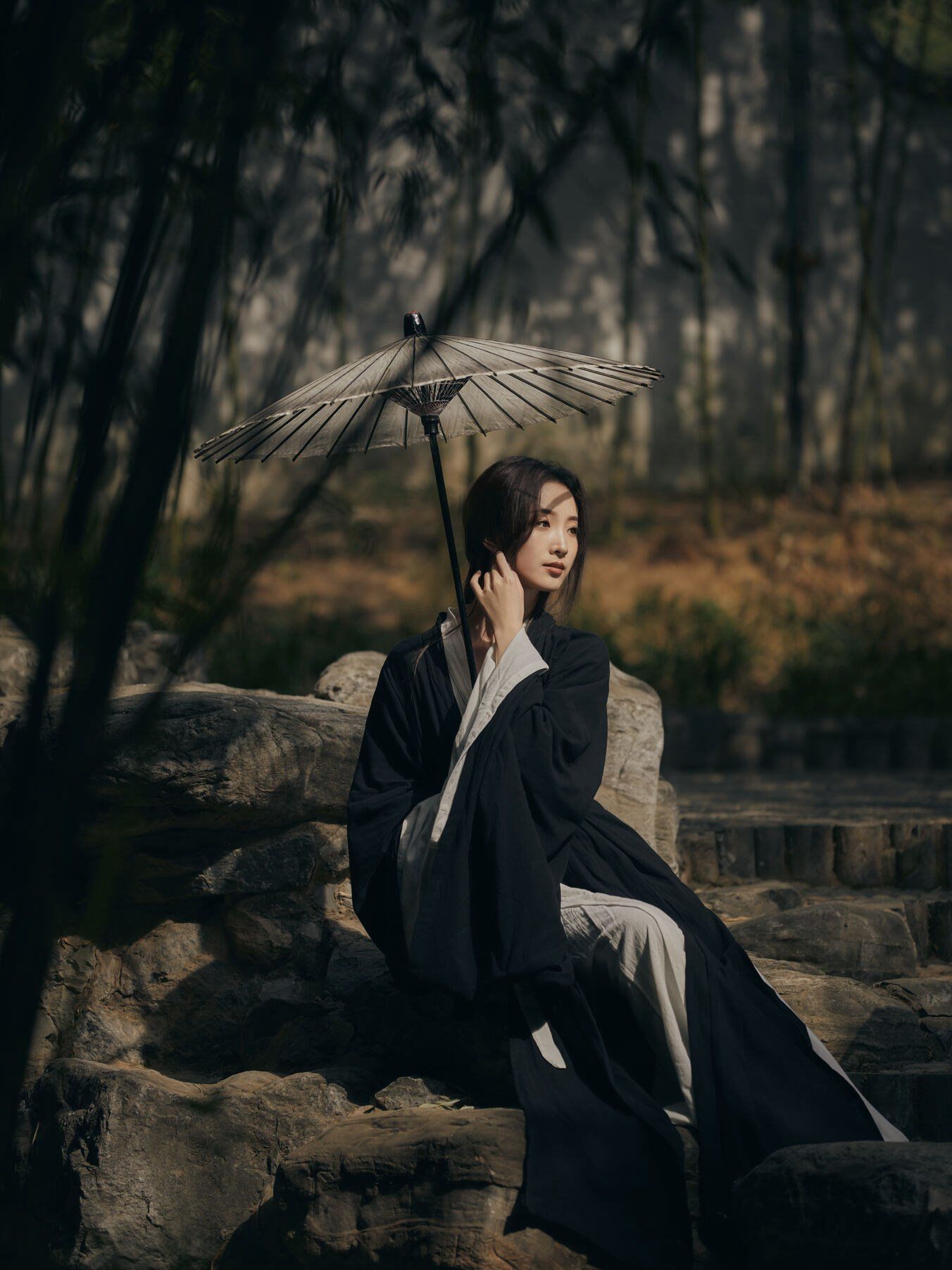 黑色魏晋风💥简直就是破碎感天花板