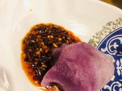 紫甘蓝锅巴馅饺子-宝源饺子(麦子店街店)