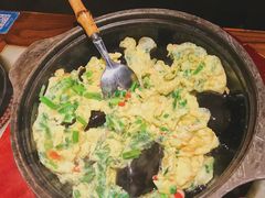 野韭菜石烹蛋-佬麻雀·新湘菜(珠海金发购物中心店)
