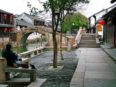 双桥的早晨-周庄古镇景区-双桥