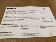 菜单-大酉·M Coffee(北京美术馆店)