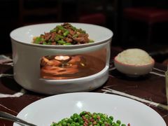 三丁甜豆与杭椒牛肉-新白鹿餐厅(爱琴海购物中心店)