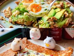 鸡蛋蘑菇熏肉荞麦可丽饼-RAC BAR(安福路店)