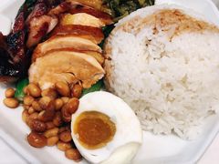 油鸡拼黑金叉烧饭-金戈戈香港豉油鸡(南山海岸城店)