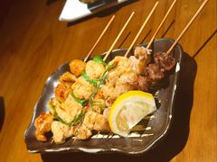 鸡肉串五种拼盘-鸟鸣门屋台料理(金帝银泰店)