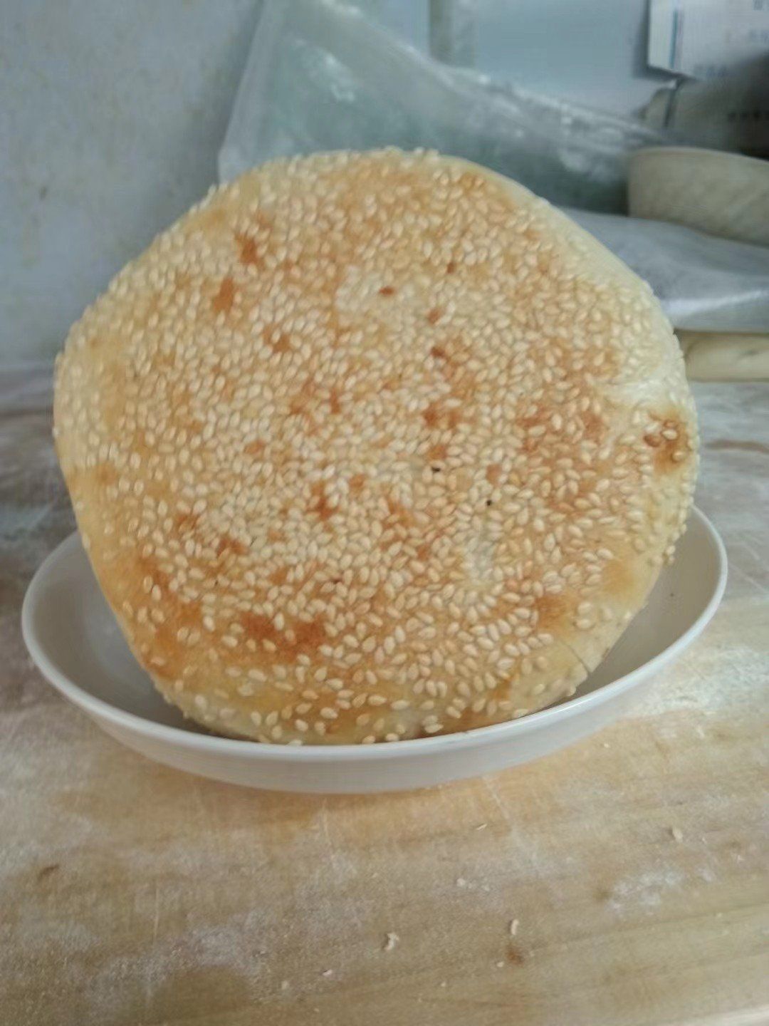 20多年的登封芝麻盖烧饼老店