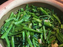 虾酱啫通菜-五稻厨房粤西菜(新闻店)