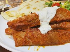 Open tandoori lamb souvlaki-12 Rocks Beach Bar Cafe