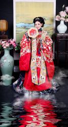 -后宫·古装汉服京剧儿童亲子全家福摄影