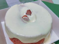 网红红丝绒草莓奶盖流心-糕小爱·动物奶油生日蛋糕定制(合肥总店)