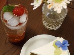 抹茶茉莉白桃奶油蛋糕-dokidoki