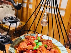 -东来菜馆•手抓海鲜家常菜•海鲜锅贴(鸽子窝店)