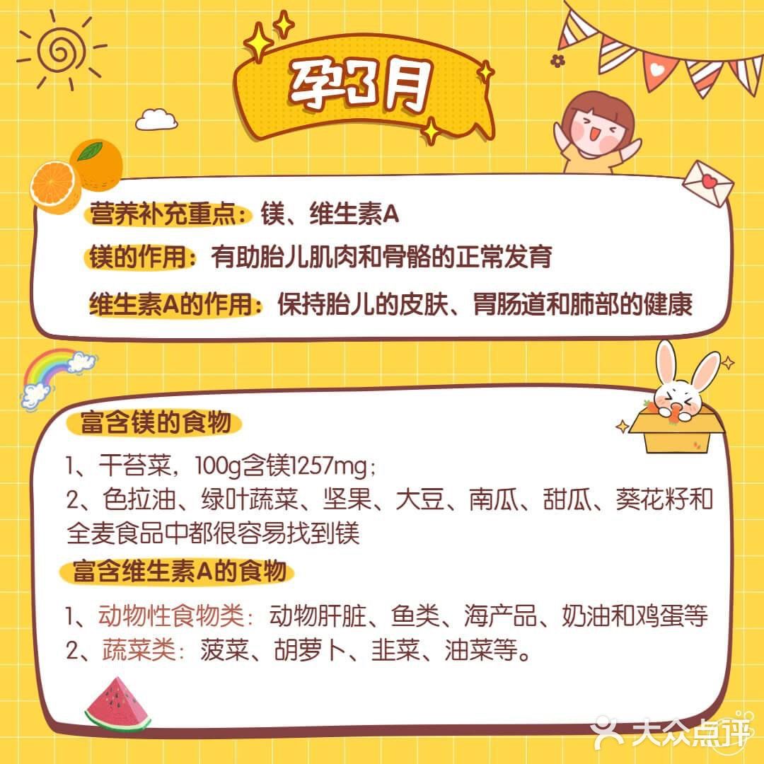 怀孕了🤰每月应该吃什么？