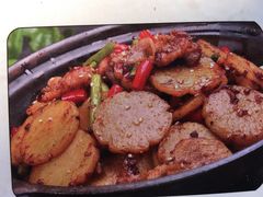干锅土豆片-俺家菜馆(百里峡店)