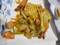 大虾炒菜芯-东莱海上(长宁来福士店)