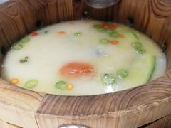 清香椒麻锅底-鱼遇木桶斑鱼火锅(塔湾店)