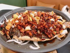 宫保鸡丁烤鱼（清江鱼/斤）-锦尚阁烤鱼(望京新荟城店)