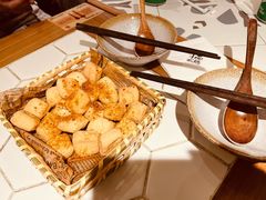 油炸爆浆豆腐-十面欢腾·海鲜面·台式Bistro(长乐路店)