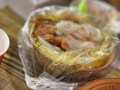-陕北农家小吃风干羊肉剁荞面