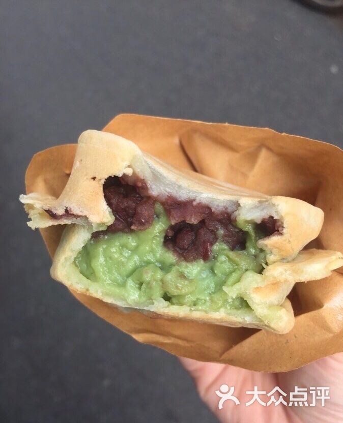 万丹古早味抹茶红豆味车轮饼图片-北京面包甜点-大众点评网