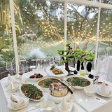 陪妈妈过节选地方吃饭，选了公园的一家花园餐厅