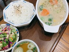 奶油蘑菇炖菜套餐-肥朵食堂(带梦胡同店)