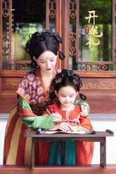 -后宫·古装汉服京剧儿童亲子全家福摄影