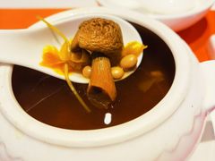 兰花姬松茸汤-若蘭慈·无国界素食料理(欢乐海岸店)