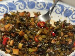 韭菜烧田螺-千百味红餐厅·江西菜(绿地双子塔店)